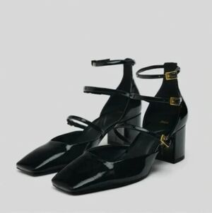 Zara Buckled BLOCK HEEL